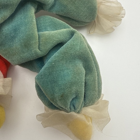 Christmas Elf Jester Vintage Folk Art Shelf Sitter Holiday Poseable 9" Tall - Picture 14 of 16